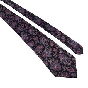 Van Heusen 417 Mens Necktie Accessory Paisley Designer Purple Office Gift
